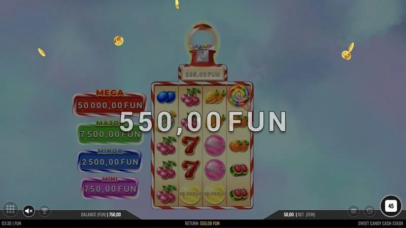 Sweet Candy Cash Stash – alapjáték vonalnyereménnyel