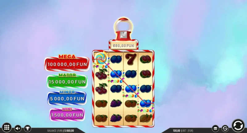 Sweet Candy Cash Stash – a cash collector köteg működésben